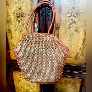 Shade & Shore Straw Beach Bag new with tags